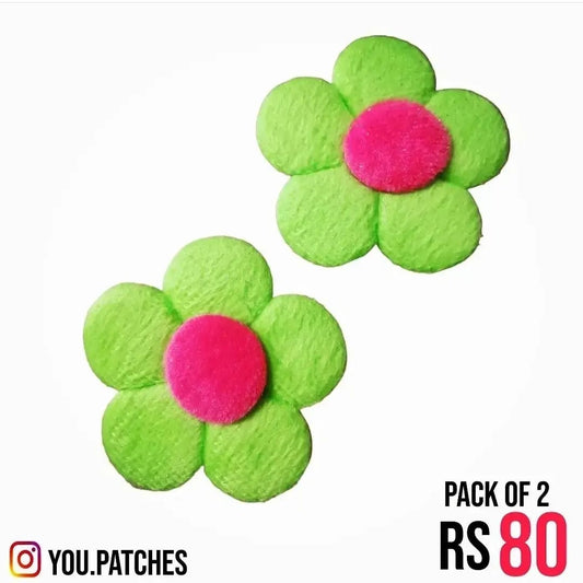 Padded Flowers Patch (Pack of 2)