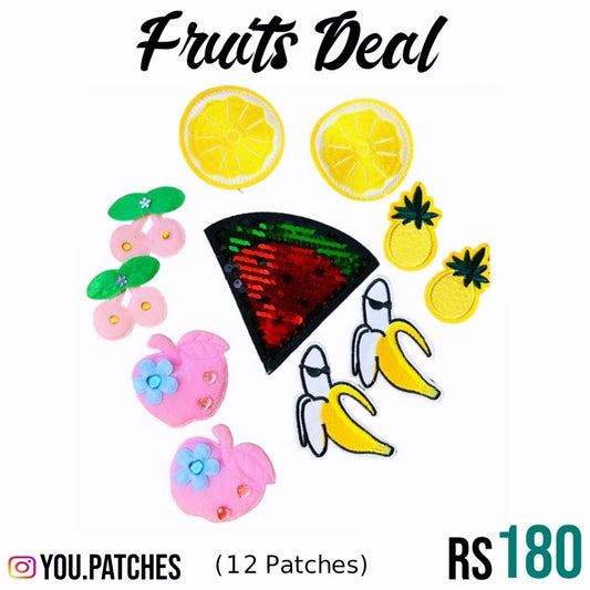 Stick On Fruit Deal Patch (12 Patches)