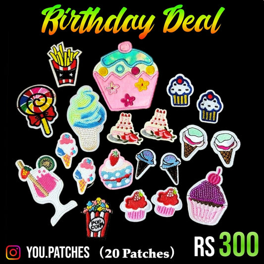 Stick On Birthday Deal (20 Patches)