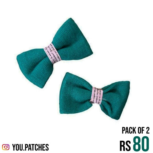 Green Bow Patch (Pack of 2)