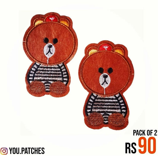 Stick On Bear Patch (Pack of 2)