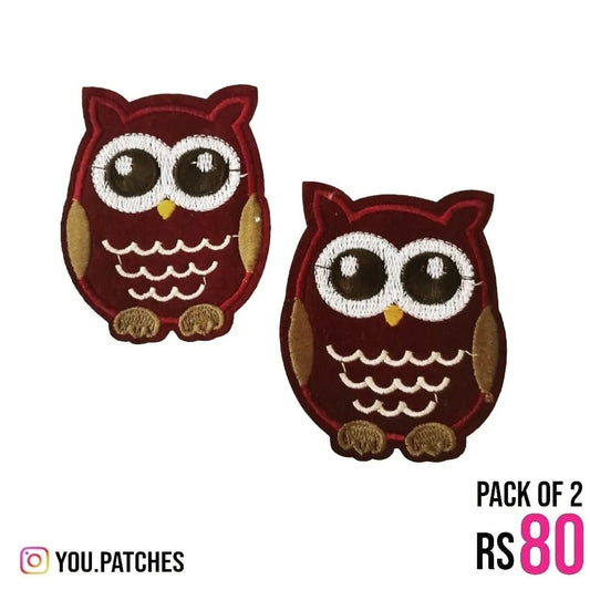 Stick On Owl Patch (Pack of 2)