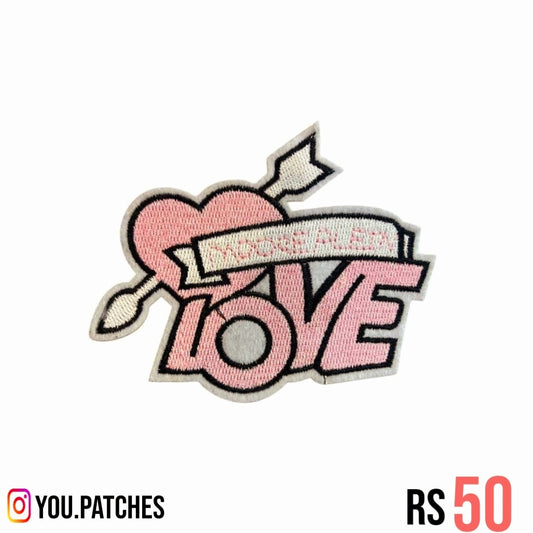 Stick On Embroided Heart patch