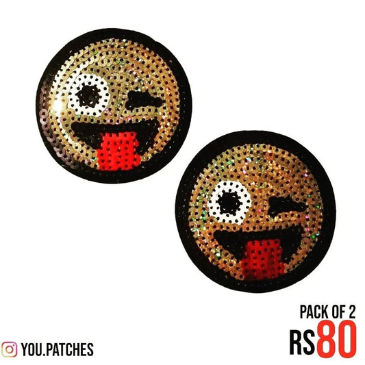 Stick On Sequenced Emoji Patch (Pack of 2)