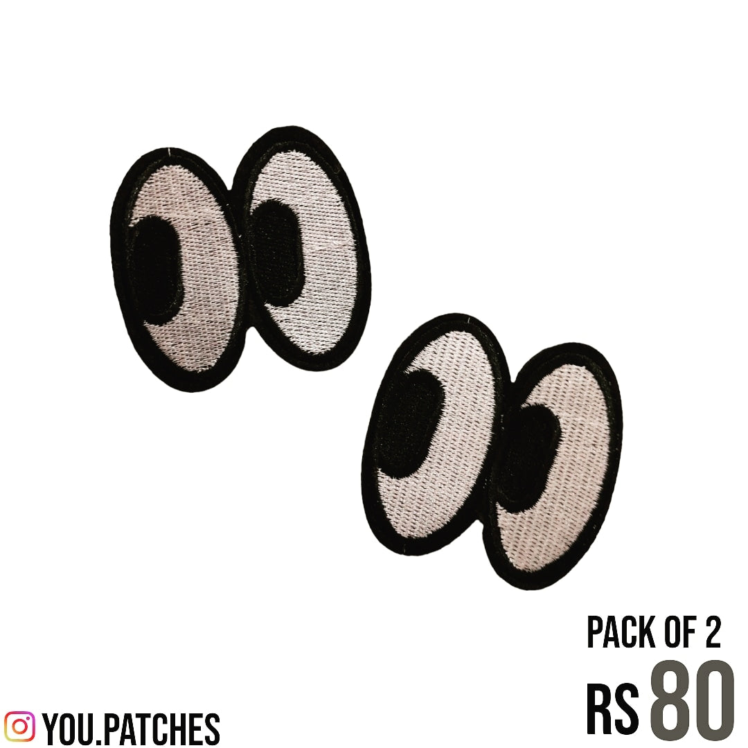 Stick On Embroided Eyes Patch (Pack of 2)