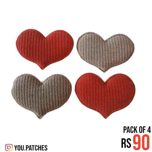 Foamic Heart Patch (Pack of 4)