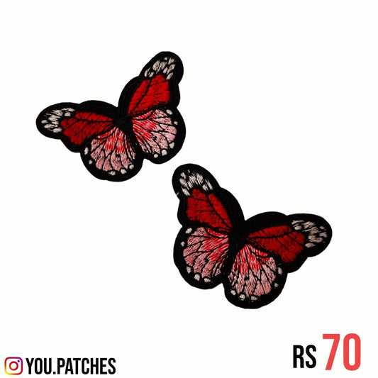 Stick On Embroided Butterfly Patch (Pack of 2)