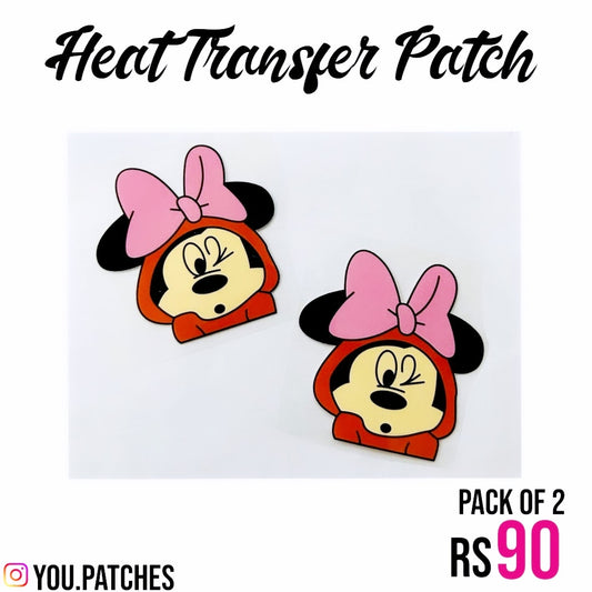 Heat Transfer Minnie Patch (Pack of 2)