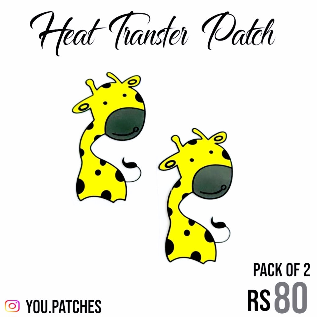 Heat Transfer Giraffe Patch (Pack of 2)