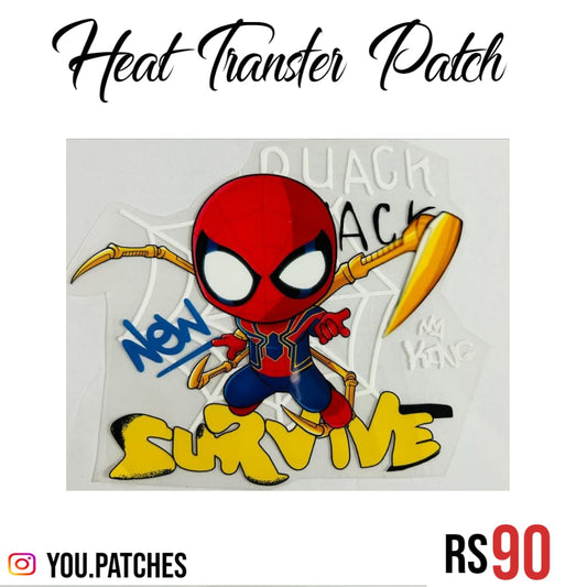 Heat Transfer Spiderman patch