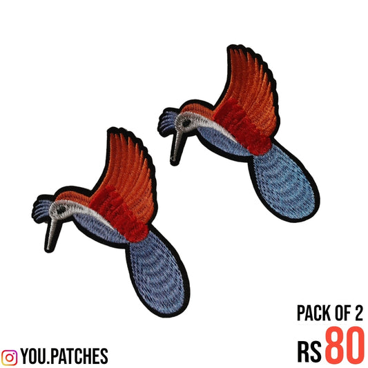 Stick on Embroided Birds Patch (Pack of 2)