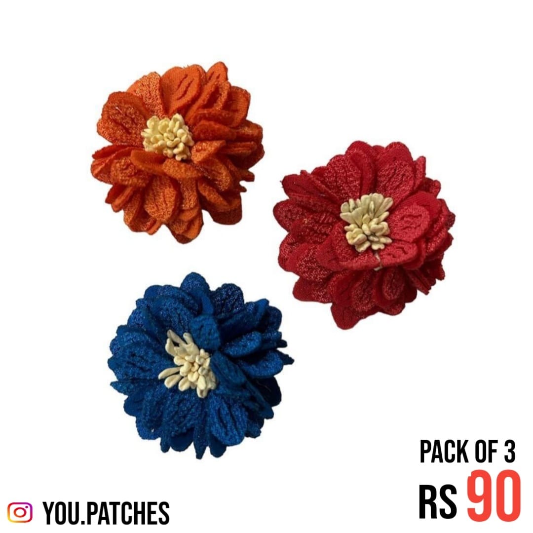 Flowers Patch (Pack of 3)