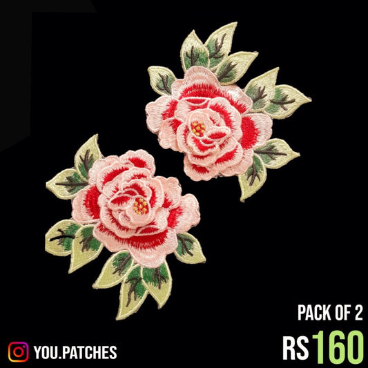 3D FlowerBail  Patch (Pack of 2)