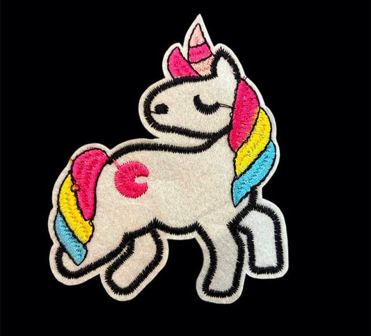 Iron on Embroided Unicorn Patch