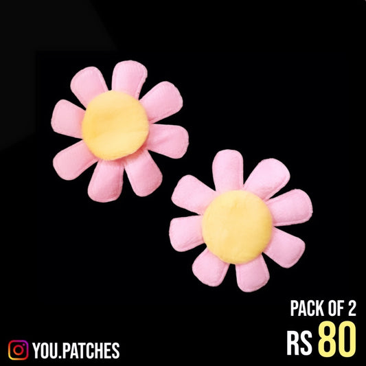 Padded Flowers Patch (Pack of 2)