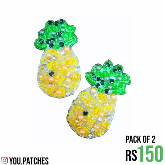 Embellished Pineapple Patch (Pack of 2)