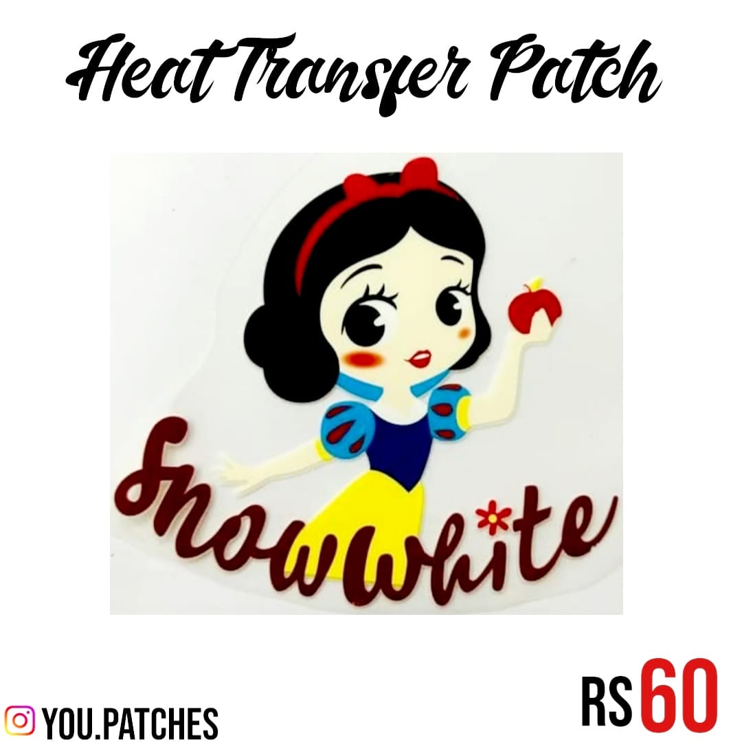 Heat Transfer Snow White Patch