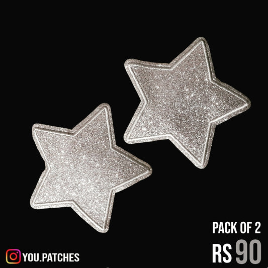 Padded Stars Patch (Pack of 2)