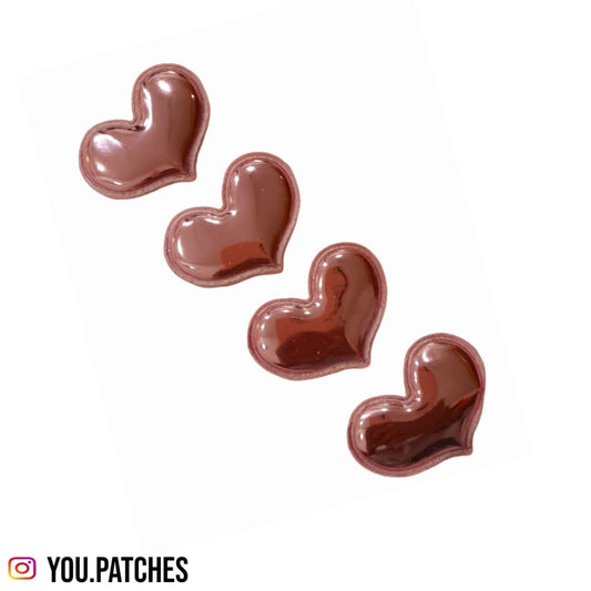 Padded Hearts Patch (Pack of 5)