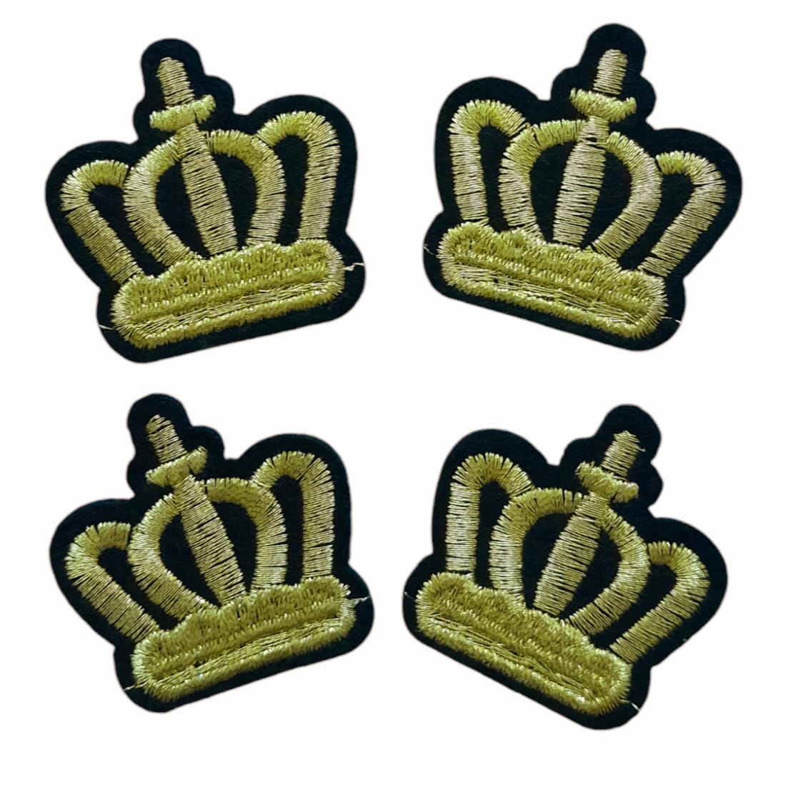 Embroided stick on Crowns Patch (Pack of 4)