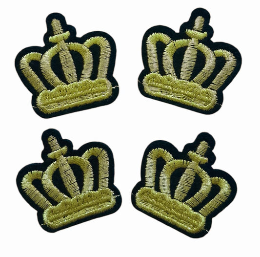 Embroided stick on Crowns Patch (Pack of 4)