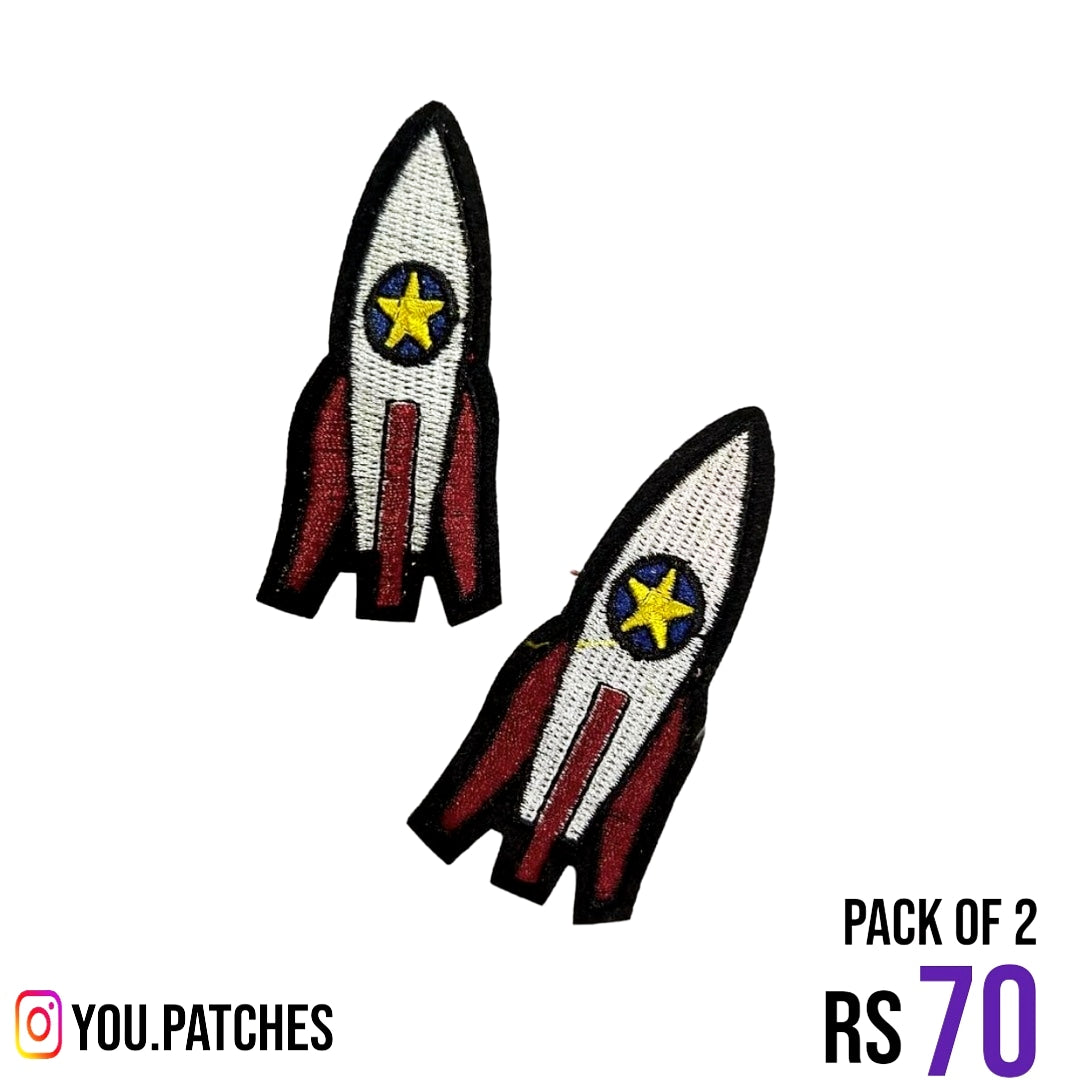 Stick on Rocket Patch (Pack of 2)