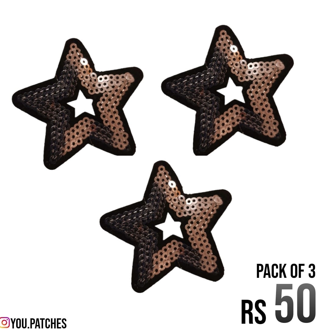 Stick on Sequenced Stars Patch (Pack of 3)