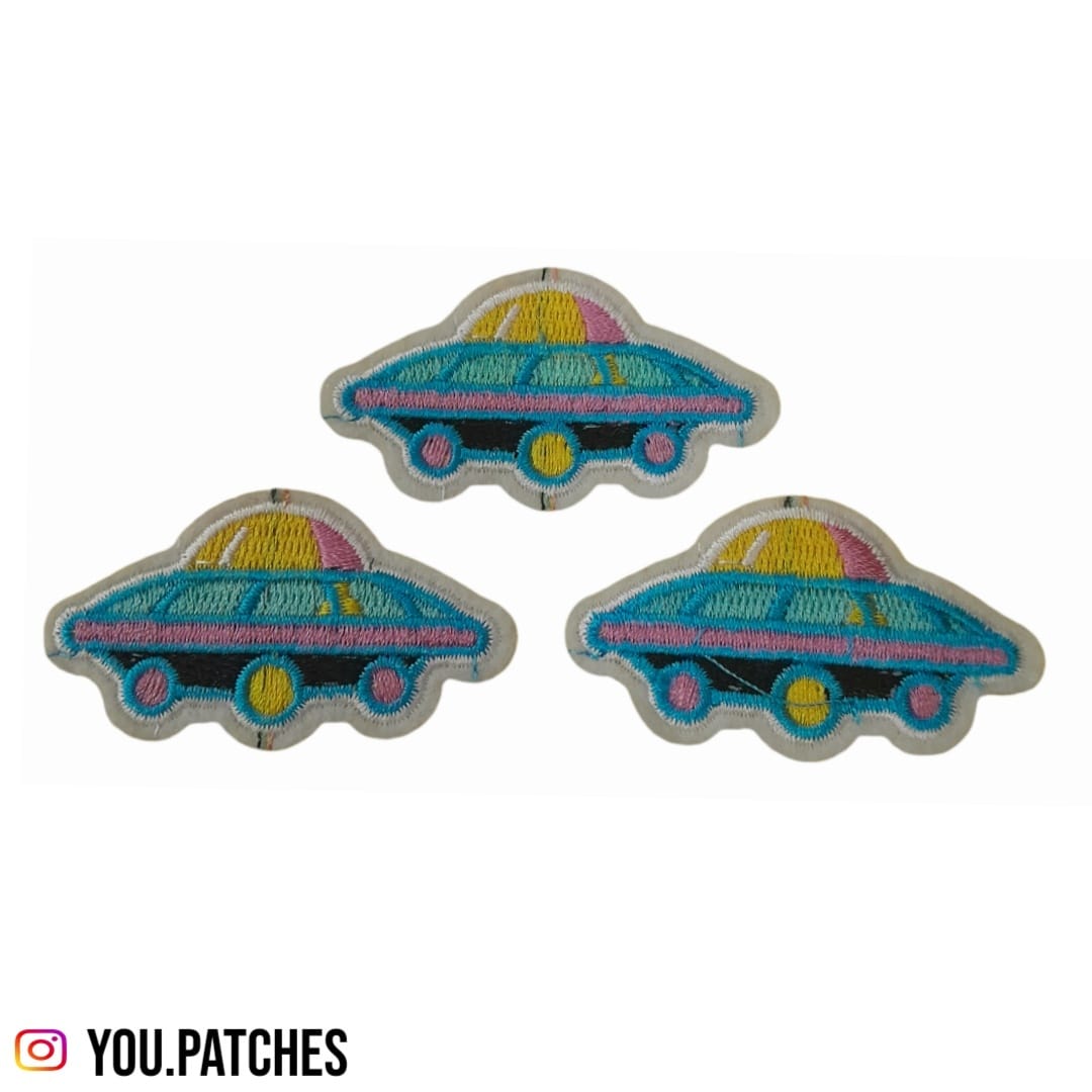 Stick on Spaceship Patch (Pack of 3)