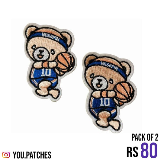 Embroided Bear Patch (Pack of 2)