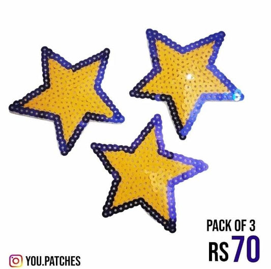 Sequenced Stick on Stars (Pack of 3)