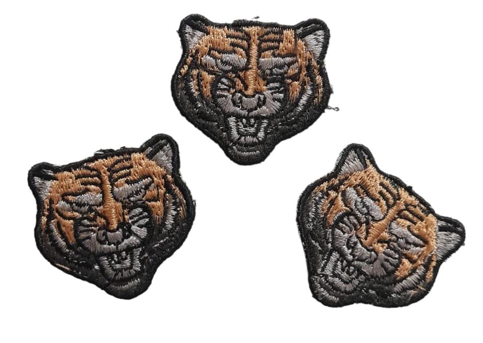 Embroided Tiger Patch (Pack of 3)