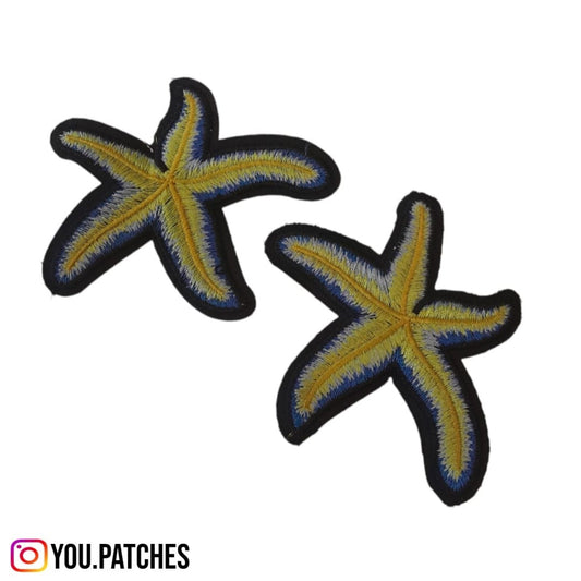 Stick on Embroided "Star Fish" Patch (Pack of 2)