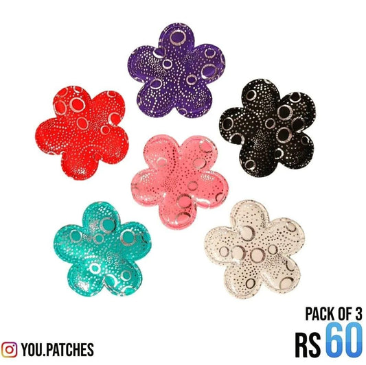 Foamic Multi Flowers Patch (Pack of 3)