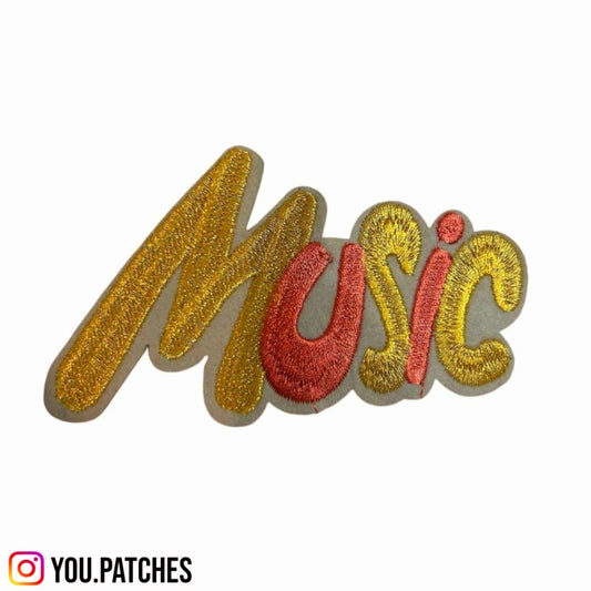 Embroided Stick on Music Patch