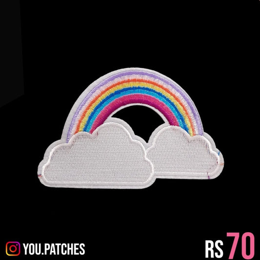Stickk on Embroided Rainbow Patch