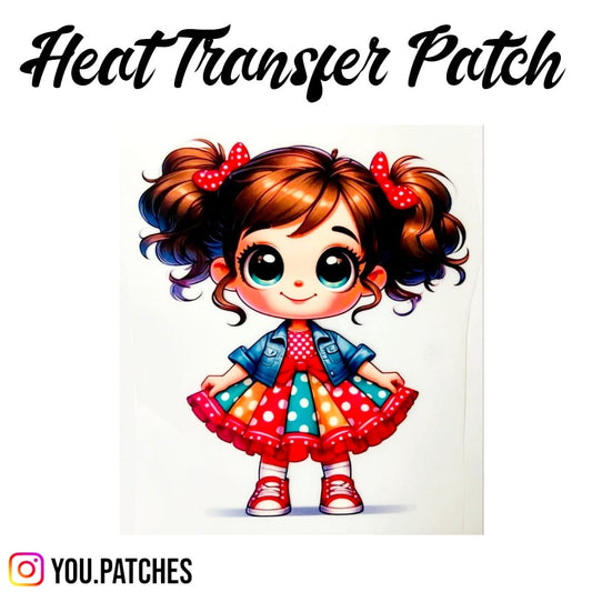 Heat Transfer Girl Patch