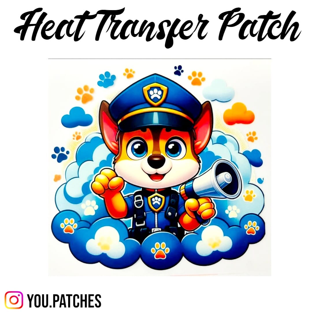 Heat Transfer Paw Patrol Patch