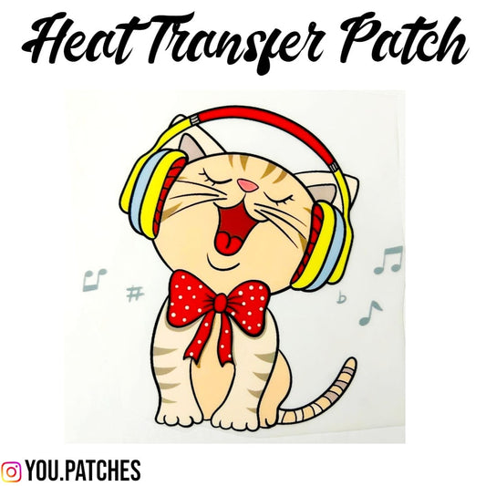 Heat Transfer Cat Patch