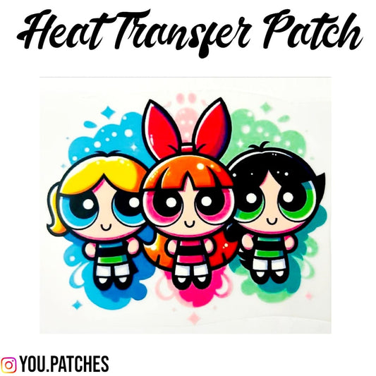 Heat Transfer Power Puff Girls Patch