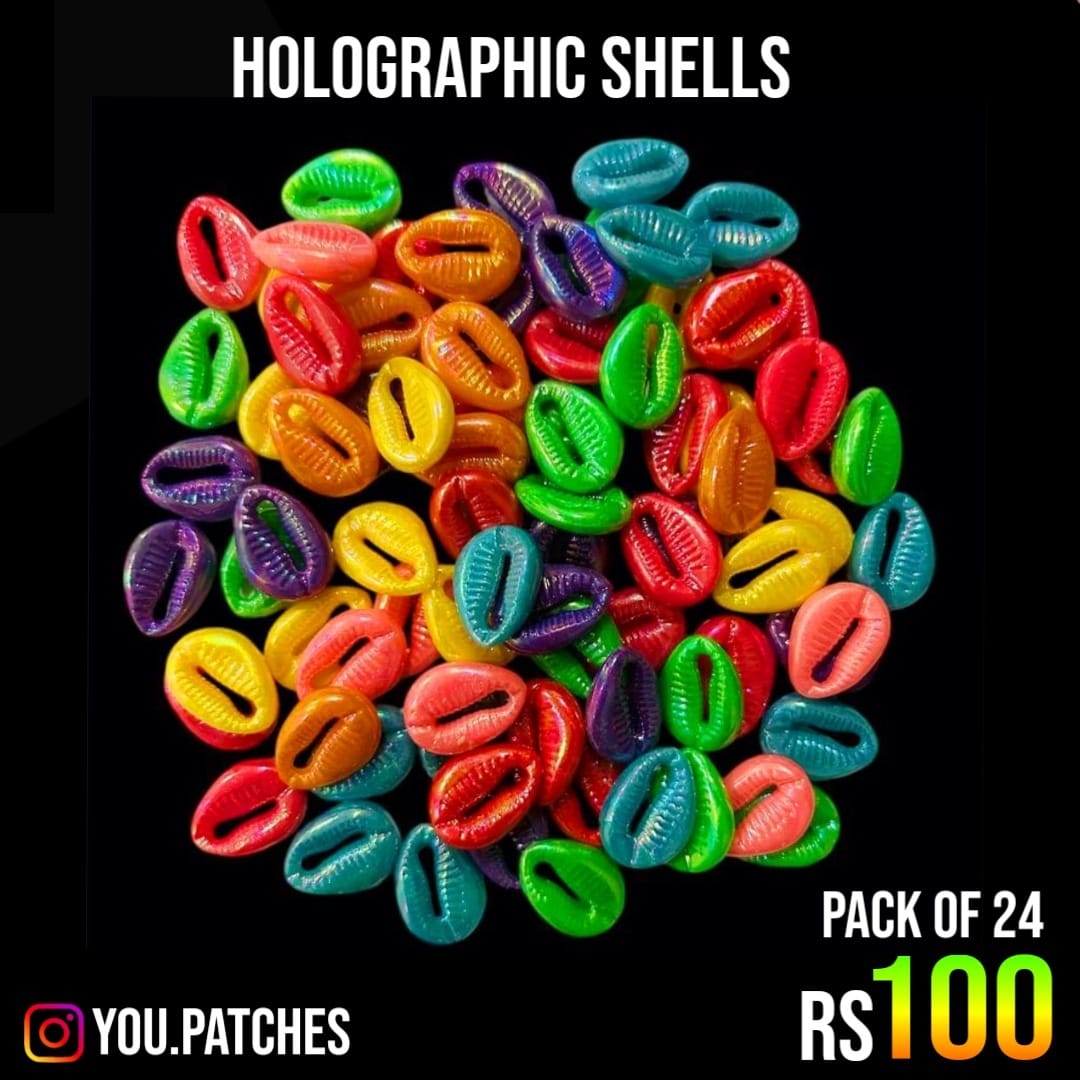 Holographic Shells (Pack of 24)