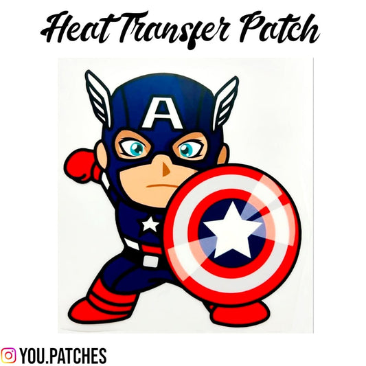 Heat Transfer Captain America Patch