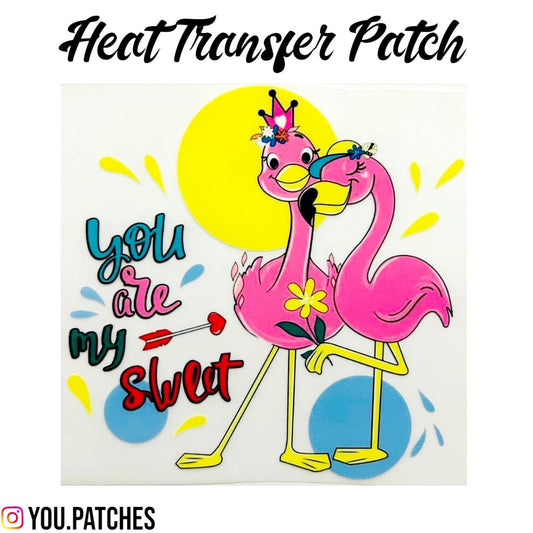 Heat Transfer Flamingo Patch