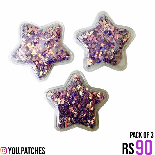 Sequenced Star Patches (Pack of 3)