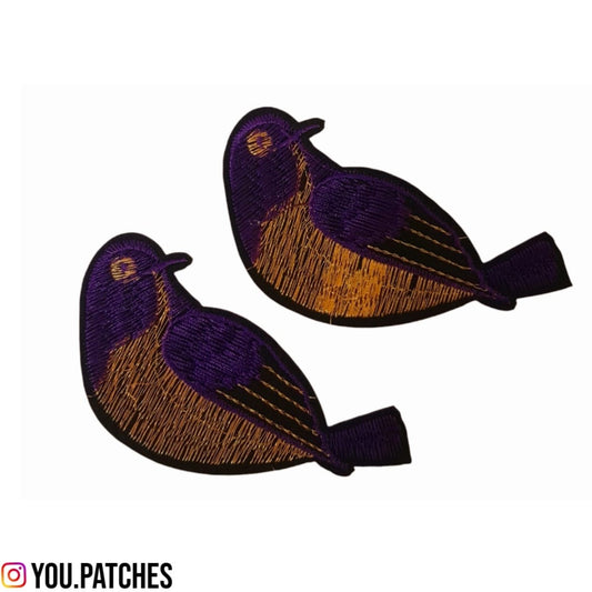 Stick on Embroided Birds (Pack of 2)