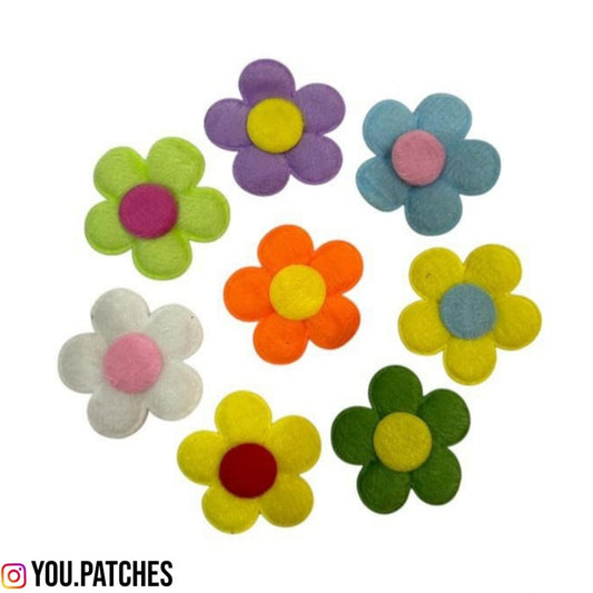 Foamic Multi Flowers Patch (Pack of 8)