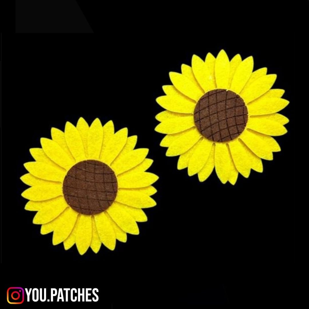 Felt Sunflowers Patch (Pack of 2)