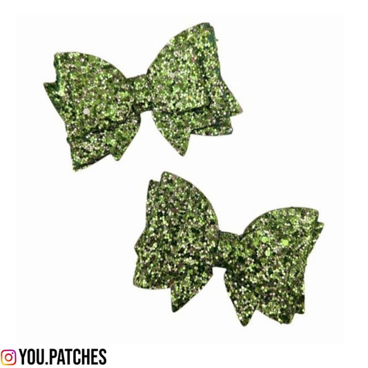 Glittery Bow Patch (Pack of 2)