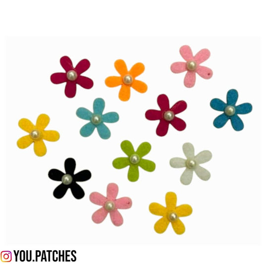 Multi Beaded Flowers (Pack of 20)