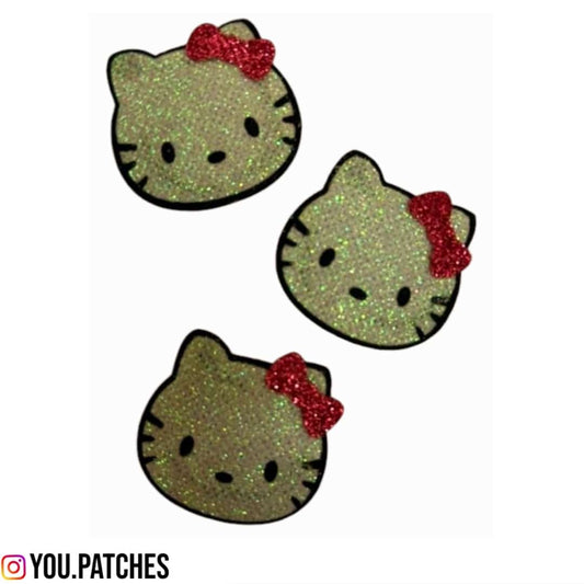 Glittery Kitty Patch (Pack of 3)
