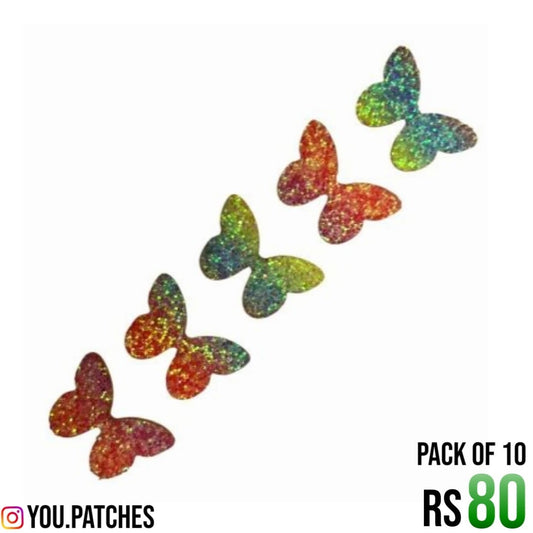 Multi Butterfly Patch (Pack of 10)